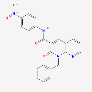 1-benzyl-N-(4-nitrophenyl)-2-oxo-1,2-dihydro-1,8-naphthyridine-3-carboxamide