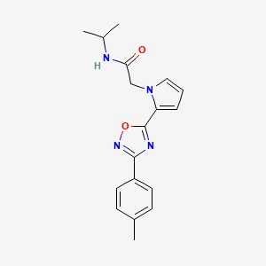 2-{2-[3-(4-methylphenyl)-1,2,4-oxadiazol-5-yl]-1H-pyrrol-1-yl}-N-(propan-2-yl)acetamide