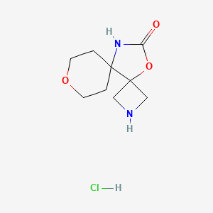 8,13-Dioxa-2,11-diazadispiro[3.0.55.34]tridecan-12-one;hydrochloride