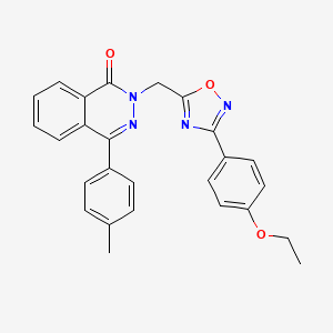 2-((3-(4-ethoxyphenyl)-1,2,4-oxadiazol-5-yl)methyl)-4-(p-tolyl)phthalazin-1(2H)-one