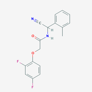 N-[Cyano-(2-methylphenyl)methyl]-2-(2,4-difluorophenoxy)acetamide