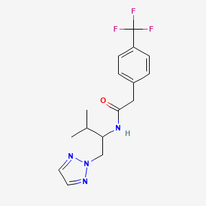 N-(3-methyl-1-(2H-1,2,3-triazol-2-yl)butan-2-yl)-2-(4-(trifluoromethyl)phenyl)acetamide