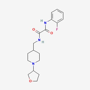 N1-(2-fluorophenyl)-N2-((1-(tetrahydrofuran-3-yl)piperidin-4-yl)methyl)oxalamide