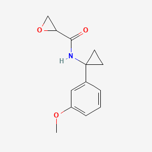 molecular formula C13H15NO3 B2427947 N-[1-(3-Methoxyphenyl)cyclopropyl]oxirane-2-carboxamide CAS No. 2411295-09-3