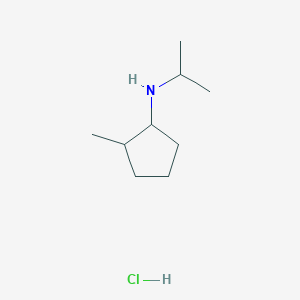 molecular formula C9H20ClN B2427951 2-Methyl-N-propan-2-ylcyclopentan-1-amine;hydrochloride CAS No. 2416230-07-2