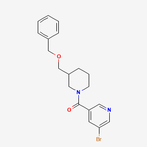 molecular formula C19H21BrN2O2 B2427953 (3-((Benzyloxy)methyl)piperidin-1-yl)(5-bromopyridin-3-yl)methanone CAS No. 1251611-53-6