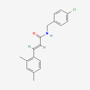molecular formula C18H18ClNO B2427978 (E)-N-(4-氯苄基)-3-(2,4-二甲苯基)-2-丙烯酰胺 CAS No. 331462-01-2