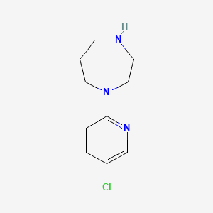 molecular formula C10H14ClN3 B2427982 1-(5-氯吡啶-2-基)-1,4-二氮杂环戊烷 CAS No. 502133-62-2