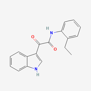 molecular formula C18H16N2O2 B2427984 N-(2-ethylphenyl)-2-(1H-indol-3-yl)-2-oxoacetamide CAS No. 312922-91-1