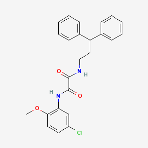 molecular formula C24H23ClN2O3 B2428008 N1-(5-氯-2-甲氧基苯基)-N2-(3,3-二苯基丙基)草酰胺 CAS No. 941939-74-8