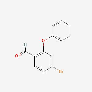 molecular formula C13H9BrO2 B2428042 4-Bromo-2-phenoxybenzaldehyde CAS No. 643094-10-4