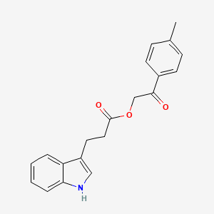 2-oxo-2-(p-tolyl)ethyl 3-(1H-indol-3-yl)propanoate