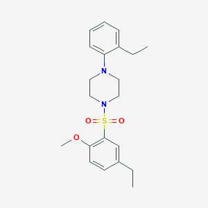 1-[(5-Ethyl-2-methoxyphenyl)sulfonyl]-4-(2-ethylphenyl)piperazine