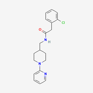 molecular formula C19H22ClN3O B2428065 2-(2-chlorophenyl)-N-((1-(pyridin-2-yl)piperidin-4-yl)methyl)acetamide CAS No. 1235391-09-9