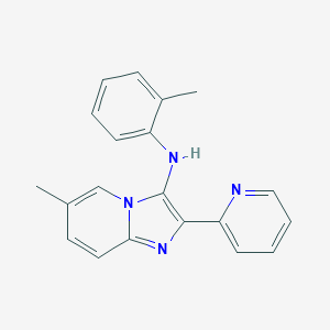 molecular formula C20H18N4 B242809 6-methyl-N-(2-methylphenyl)-2-pyridin-2-ylimidazo[1,2-a]pyridin-3-amine 