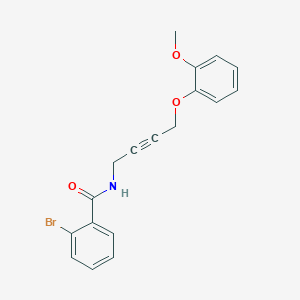 molecular formula C18H16BrNO3 B2428104 2-溴-N-(4-(2-甲氧基苯氧基)丁-2-炔-1-基)苯甲酰胺 CAS No. 1421500-06-2