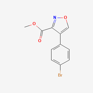 B2428109 Methyl 4-(4-bromophenyl)-1,2-oxazole-3-carboxylate CAS No. 2416236-40-1