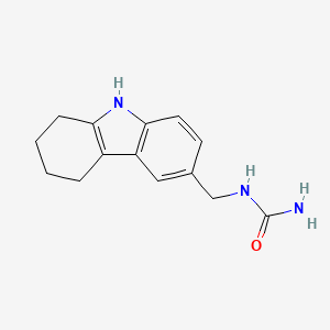 molecular formula C14H17N3O B2428123 N-(2,3,4,9-tetrahydro-1H-carbazol-6-ylmethyl)urea CAS No. 881593-12-0
