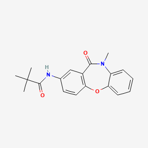 molecular formula C19H20N2O3 B2428132 N-(10-methyl-11-oxo-10,11-dihydrodibenzo[b,f][1,4]oxazepin-2-yl)pivalamide CAS No. 921889-46-5
