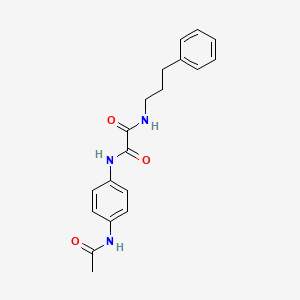 molecular formula C19H21N3O3 B2428187 N'-(4-acetamidophenyl)-N-(3-phenylpropyl)oxamide CAS No. 900000-77-3