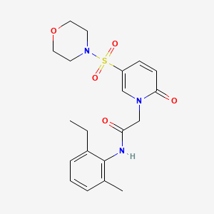 molecular formula C20H25N3O5S B2428190 N-(2-ethyl-6-methylphenyl)-2-[5-(morpholin-4-ylsulfonyl)-2-oxopyridin-1(2H)-yl]acetamide CAS No. 1251685-10-5