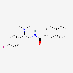 molecular formula C21H21FN2O B2428192 N-(2-(二甲基氨基)-2-(4-氟苯基)乙基)-2-萘酰胺 CAS No. 941964-61-0