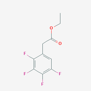 molecular formula C10H8F4O2 B2428208 Ethyl 2-(2,3,4,5-tetrafluorophenyl)acetate CAS No. 1256482-08-2