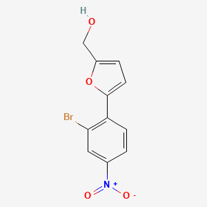 molecular formula C11H8BrNO4 B2428228 [5-(2-Bromo-4-nitrophenyl)furan-2-yl]methanol CAS No. 585513-36-6