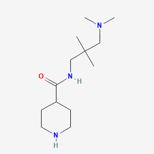 N-[3-(dimethylamino)-2,2-dimethylpropyl]piperidine-4-carboxamide