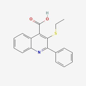 3-(Ethylthio)-2-phenylquinoline-4-carboxylic acid