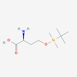 molecular formula C10H23NO3Si B2428249 (S)-2-Amino-4-((tert-butyldimethylsilyl)oxy)butanoic acid CAS No. 474023-97-7