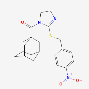 1-(adamantane-1-carbonyl)-2-{[(4-nitrophenyl)methyl]sulfanyl}-4,5-dihydro-1H-imidazole