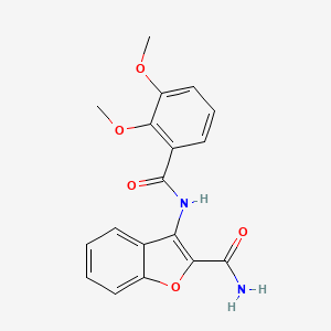 molecular formula C18H16N2O5 B2428292 3-(2,3-Dimethoxybenzamido)benzofuran-2-carboxamide CAS No. 898373-16-5