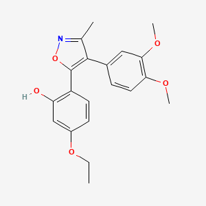 2-(4-(3,4-Dimethoxyphenyl)-3-methylisoxazol-5-yl)-5-ethoxyphenol