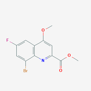 molecular formula C12H9BrFNO3 B2428308 Methyl 8-bromo-6-fluoro-4-methoxyquinoline-2-carboxylate CAS No. 442549-60-2