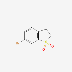 molecular formula C8H7BrO2S B2428309 6-溴-2,3-二氢苯并[b]噻吩1,1-二氧化物 CAS No. 61942-64-1