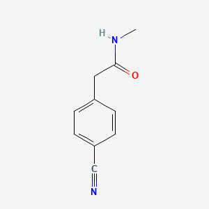 molecular formula C10H10N2O B2428335 2-(4-氰基苯基)-N-甲基乙酰胺 CAS No. 79149-59-0