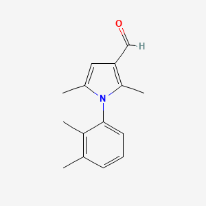 molecular formula C15H17NO B2428338 1-(2,3-二甲基苯基)-2,5-二甲基-1H-吡咯-3-甲醛 CAS No. 428469-37-8