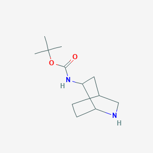 molecular formula C12H22N2O2 B2428349 叔丁基 N-(2-氮杂双环[2.2.2]辛烷-6-基)氨基甲酸酯 CAS No. 2031260-92-9