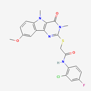 B2428354 6-[4-({[2-(acetylamino)-5-methylphenyl]sulfonyl}amino)phenoxy]-N-allylnicotinamide CAS No. 1112341-55-5