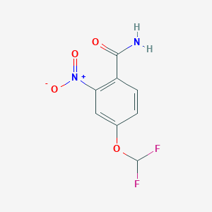 molecular formula C8H6F2N2O4 B2428358 4-(Difluoromethoxy)-2-nitrobenzamide CAS No. 729561-78-8