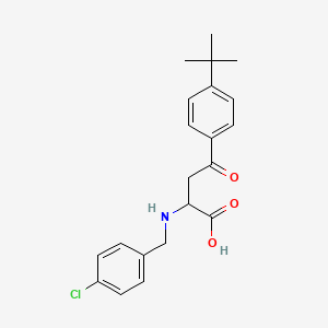 4-(4-(Tert-butyl)phenyl)-2-((4-chlorobenzyl)amino)-4-oxobutanoic acid