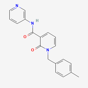 molecular formula C19H17N3O2 B2428378 1-(4-甲基苄基)-2-氧代-N-吡啶-3-基-1,2-二氢吡啶-3-甲酰胺 CAS No. 946378-37-6