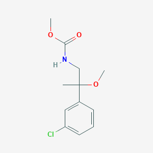 methyl N-[2-(3-chlorophenyl)-2-methoxypropyl]carbamate