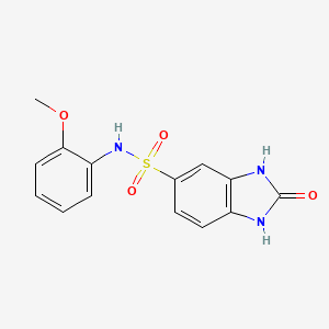 N-(2-methoxyphenyl)-2-oxo-1,3-dihydrobenzimidazole-5-sulfonamide