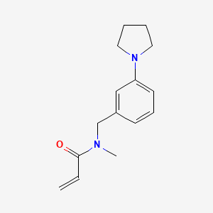 molecular formula C15H20N2O B2428410 N-Methyl-N-[(3-pyrrolidin-1-ylphenyl)methyl]prop-2-enamide CAS No. 2361657-20-5