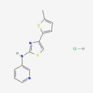 4-(5-methylthiophen-2-yl)-N-(pyridin-3-yl)thiazol-2-amine hydrochloride