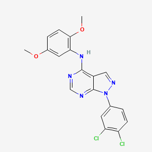 1-(3,4-dichlorophenyl)-N-(2,5-dimethoxyphenyl)-1H-pyrazolo[3,4-d]pyrimidin-4-amine
