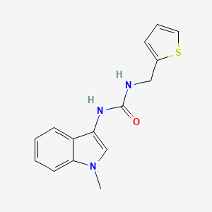 molecular formula C15H15N3OS B2428449 1-(1-甲基-1H-吲哚-3-基)-3-(噻吩-2-基甲基)脲 CAS No. 899990-41-1