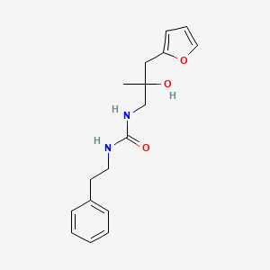 molecular formula C17H22N2O3 B2428452 1-(3-(フラン-2-イル)-2-ヒドロキシ-2-メチルプロピル)-3-フェネチル尿素 CAS No. 1798483-81-4